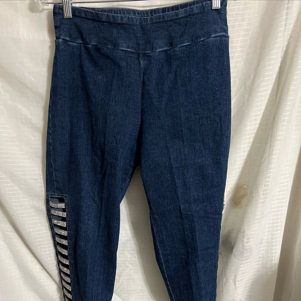 Ethyl Clothing Embellished stretch Jeans Sz 4. (DR1)